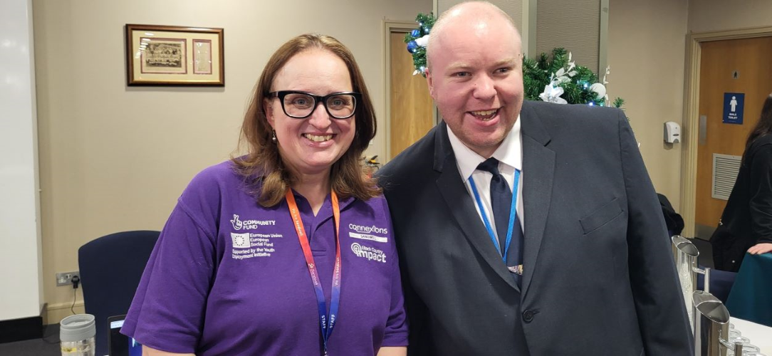 Careers Adviser and Dan Noon inspirational speaker