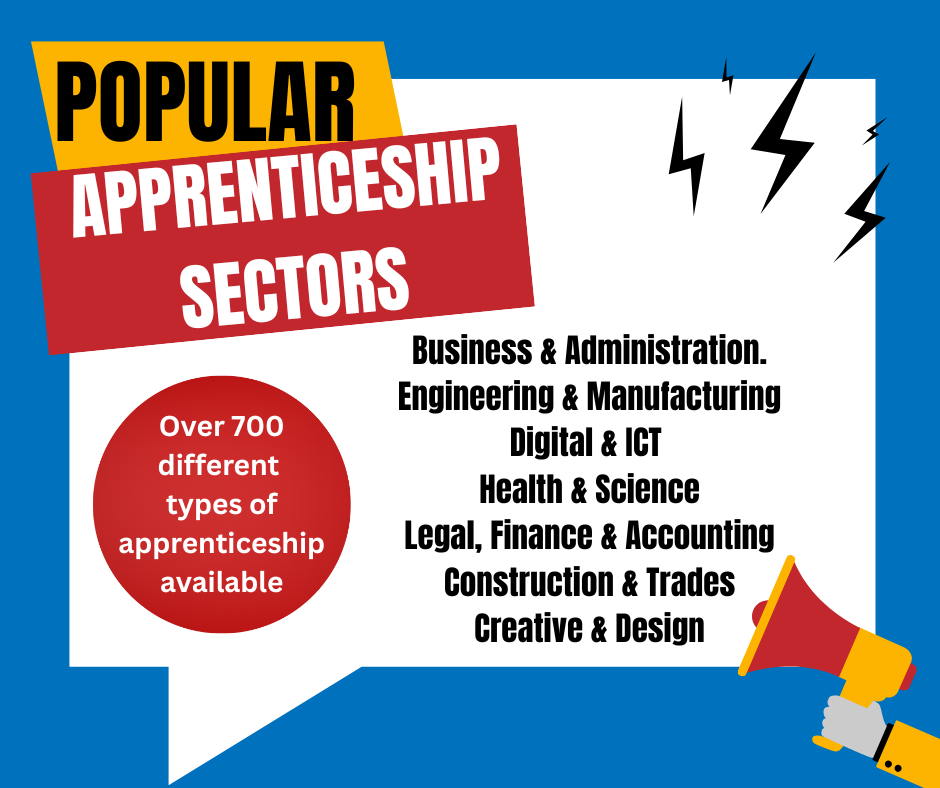 Popular apprenticeship sectors