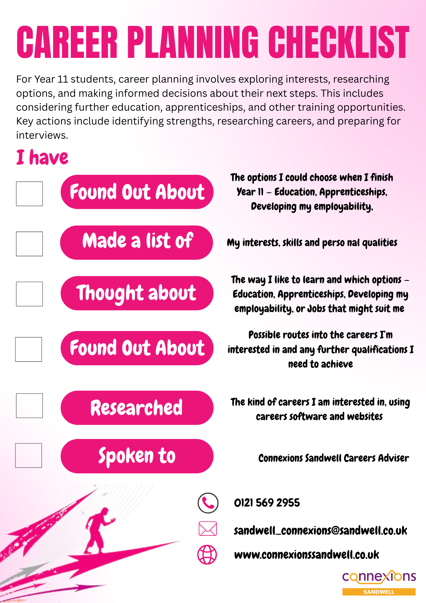 Careers Planning Checklist