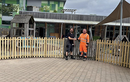 Image of new fence