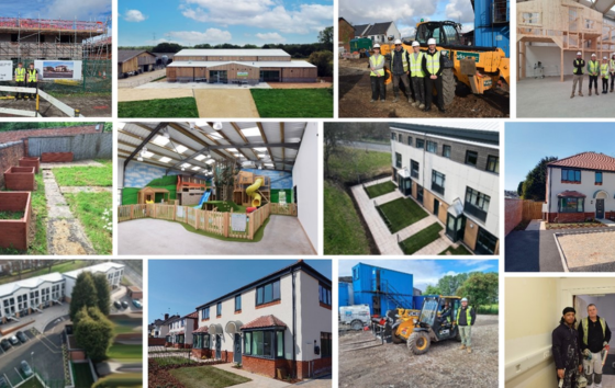 Collage of projects completed