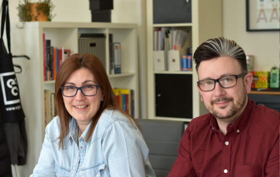 Image of owners of Eighty3 creative