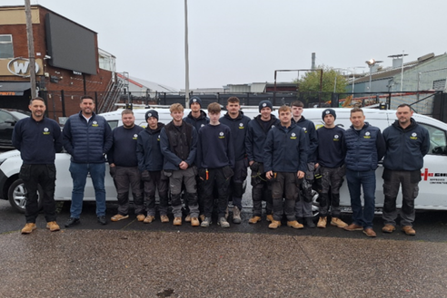 Image of C and S electrical workers