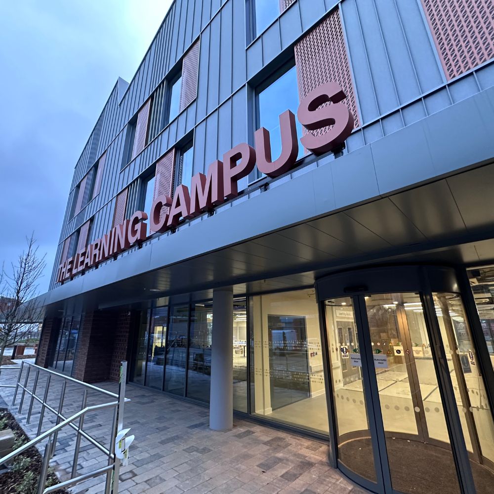 Entrance of the Midland Met Learning Campus
