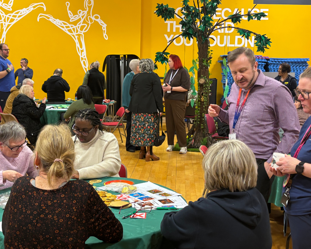 a picture of people at our my life my way event