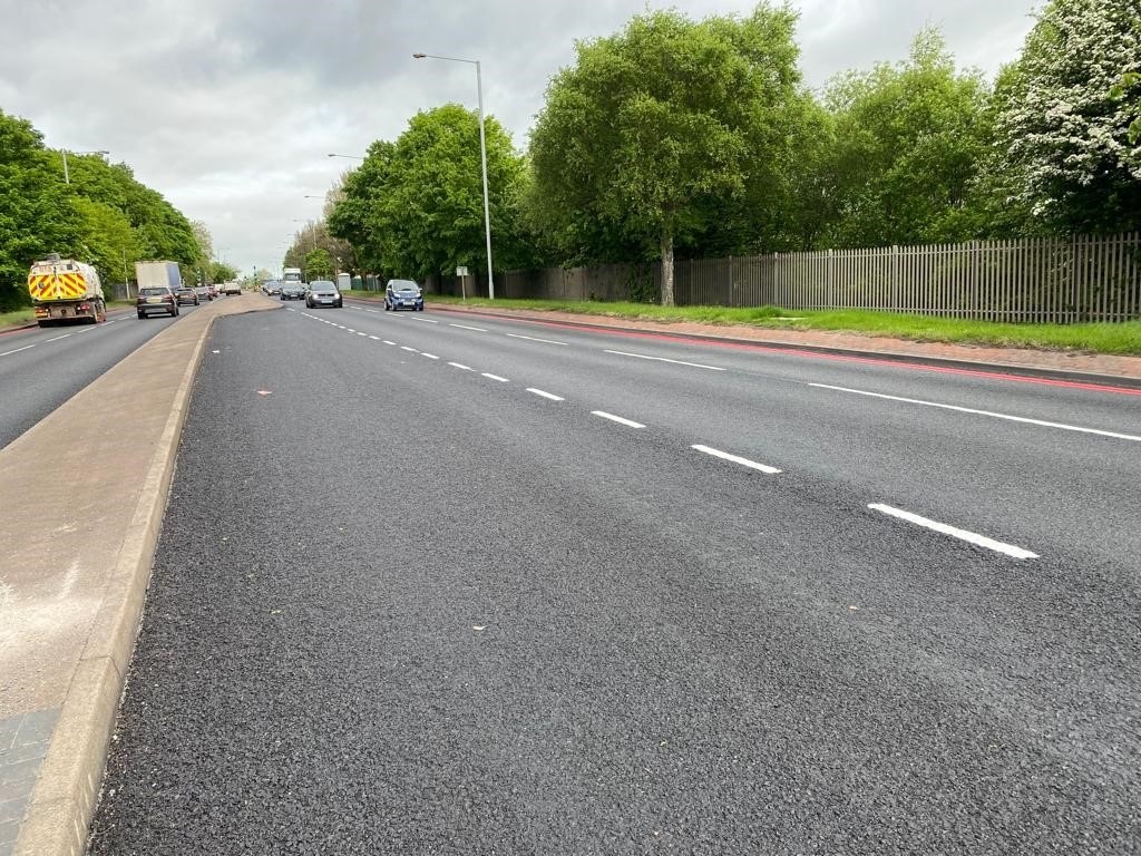A photo of the A4123 following surface treatment