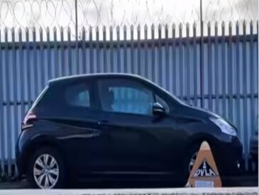 Vehicle with DVLA clamp