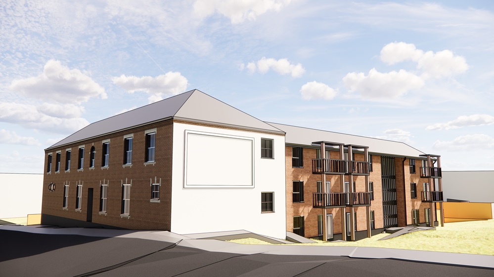 Artist impression image of old Flour Mill redevelopment - courtesy of Urban Design and Building Services Sandwell