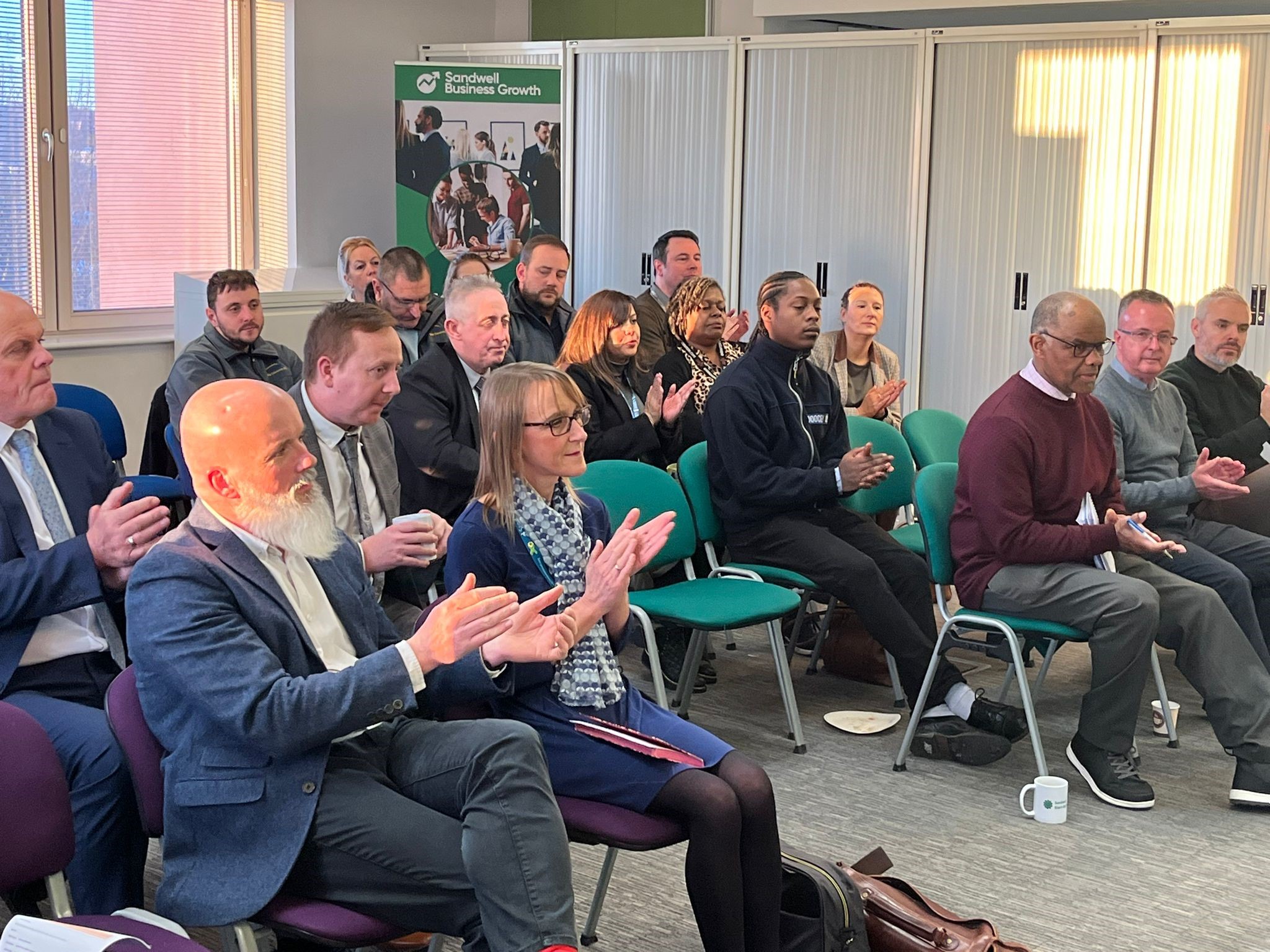 Attendees at the celebration at the Sandwell Start-up Hub