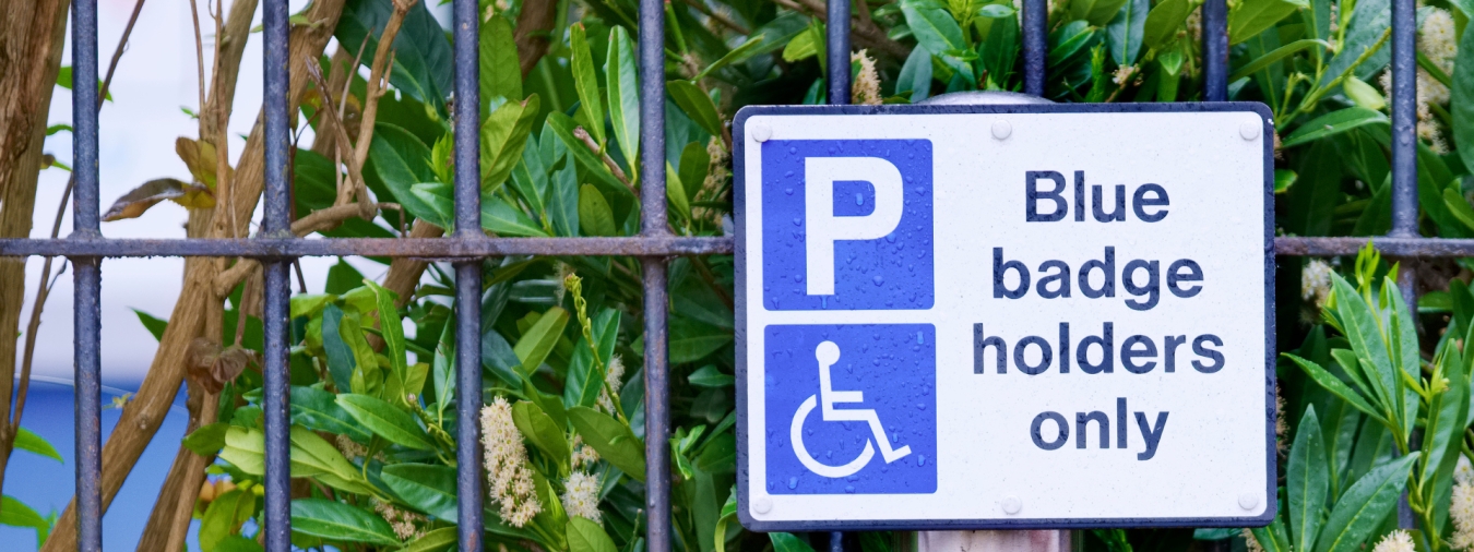 Image of a disabled parking sign