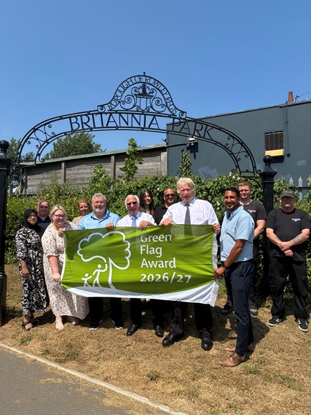 Celebrating the Green Flag Award for Britannia Park
