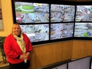 series of 6 new cctv cameras in control room