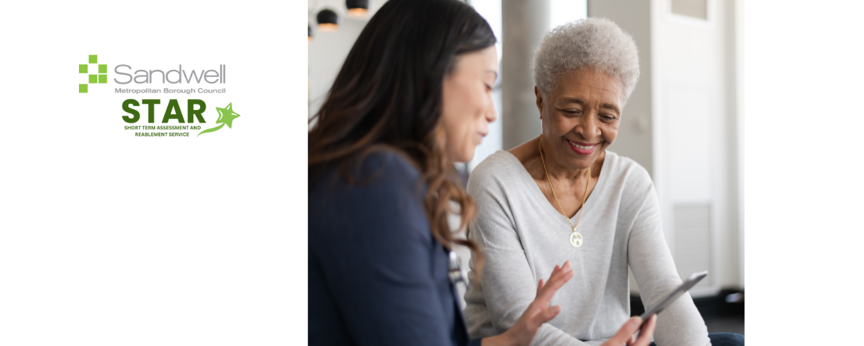 STAR Support Worker and older woman