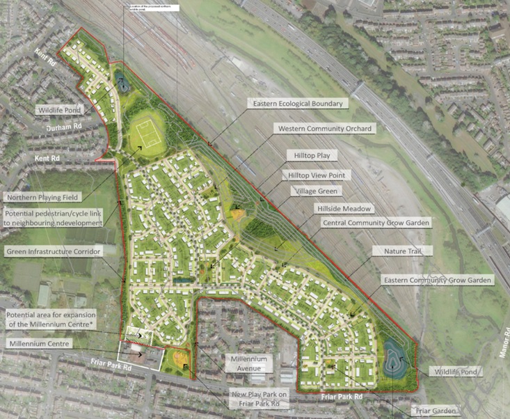 Image of Friar Park in map form