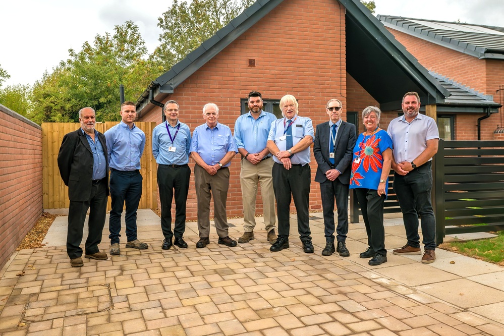 Josh Skidmore, TRPH’s Co-Founder and Joint Managing Director, with Councillor Ken Parsons, Sandwell Council’s Cabinet Member for Housing, Councillor Ray Nock, Leader of Sandwell Council, and colleagues from the council