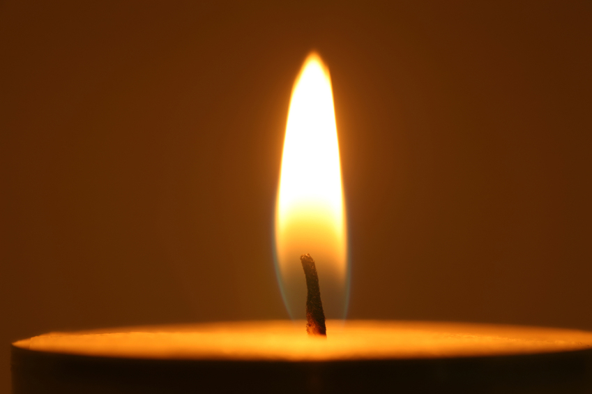 Holocaust Memorial candle