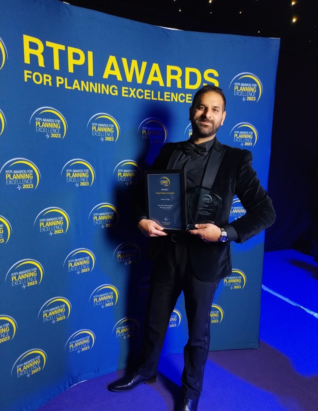 Josh Singh winner of the young planner of the year 2023