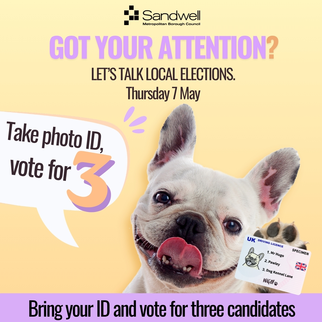 Got your attention - let's talk local elections, take photo ID, vote for three