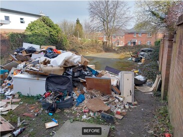 Fly Tip on Commercial Land in Oldbury