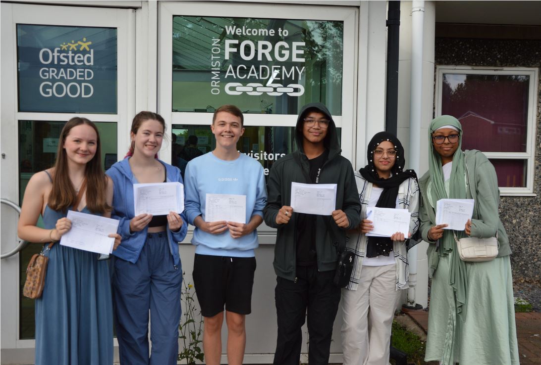 Ormiston Forge Academy students celebrate GCSE results for 2023