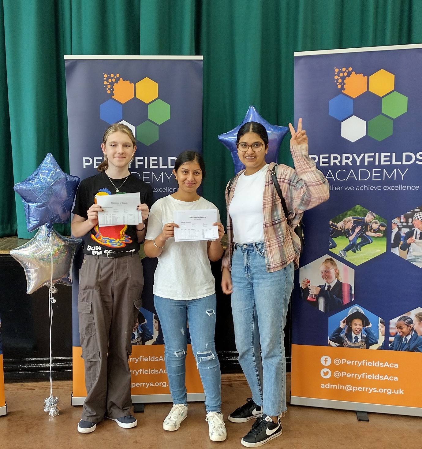 Perryfields academy students celebrate their GCSE 2023 results