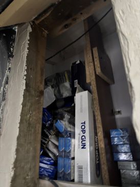 Hidden concealment of illegal tobacco products
