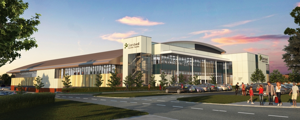 Sandwell Aquatic Centre - Artists Impression - View from South