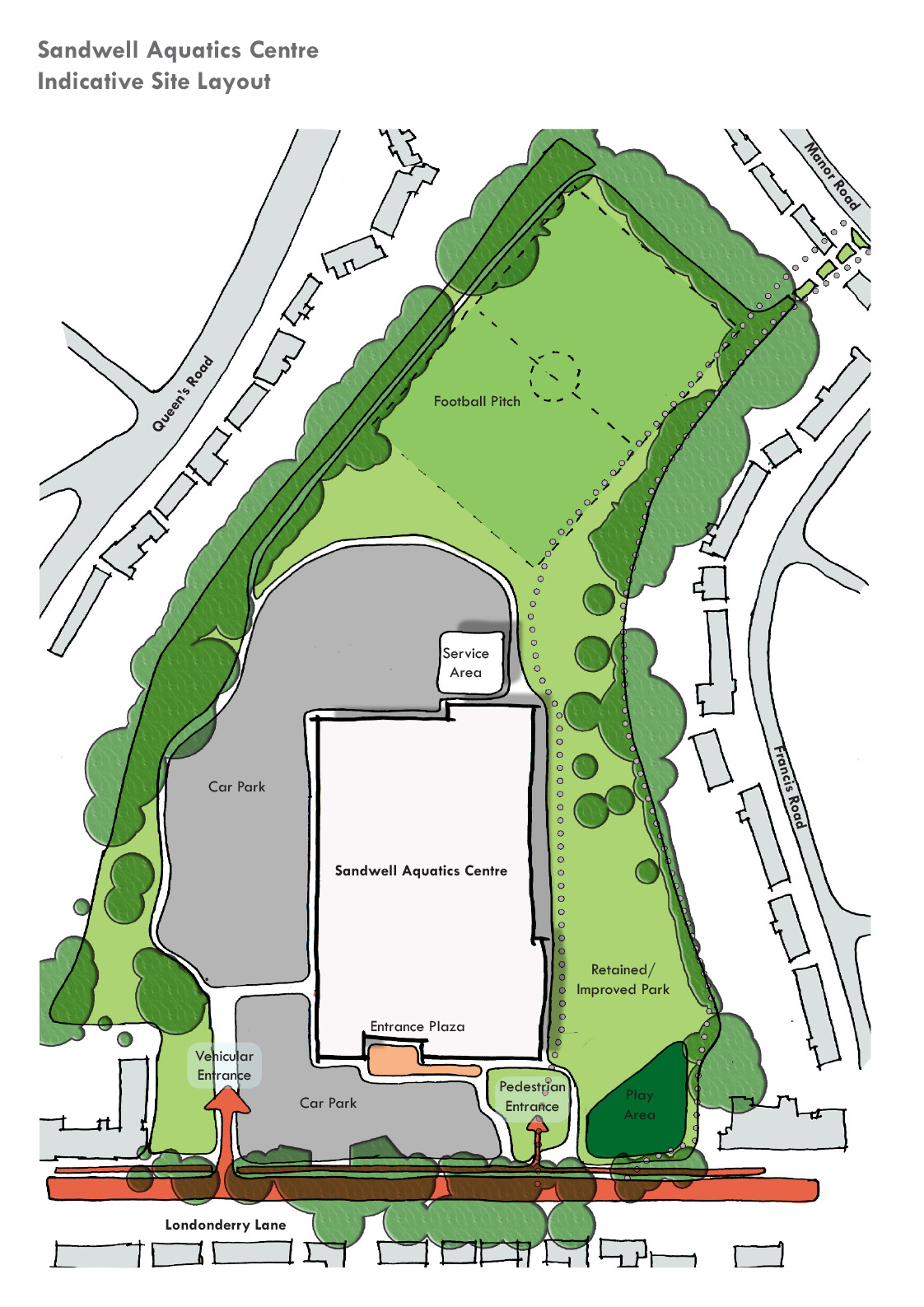 Sandwell Aquatics Centre Indicative Site Layout