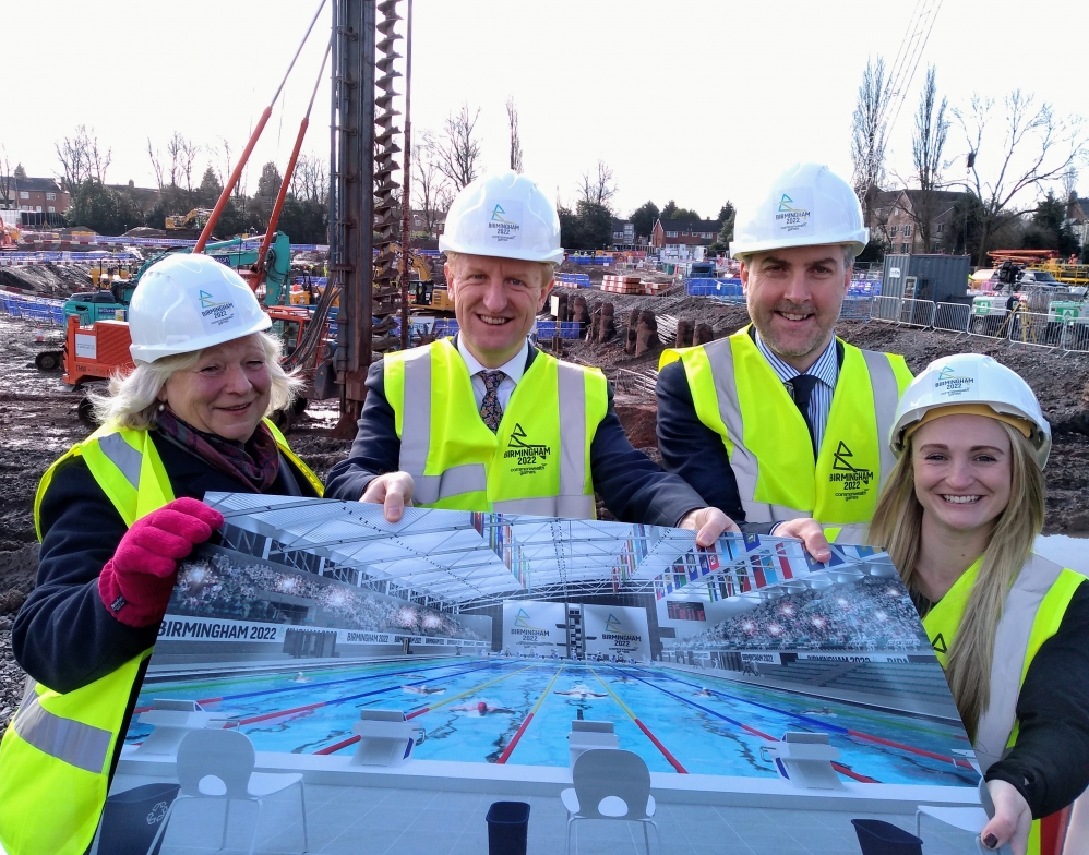Sandwell Aquatics Centre construction launch