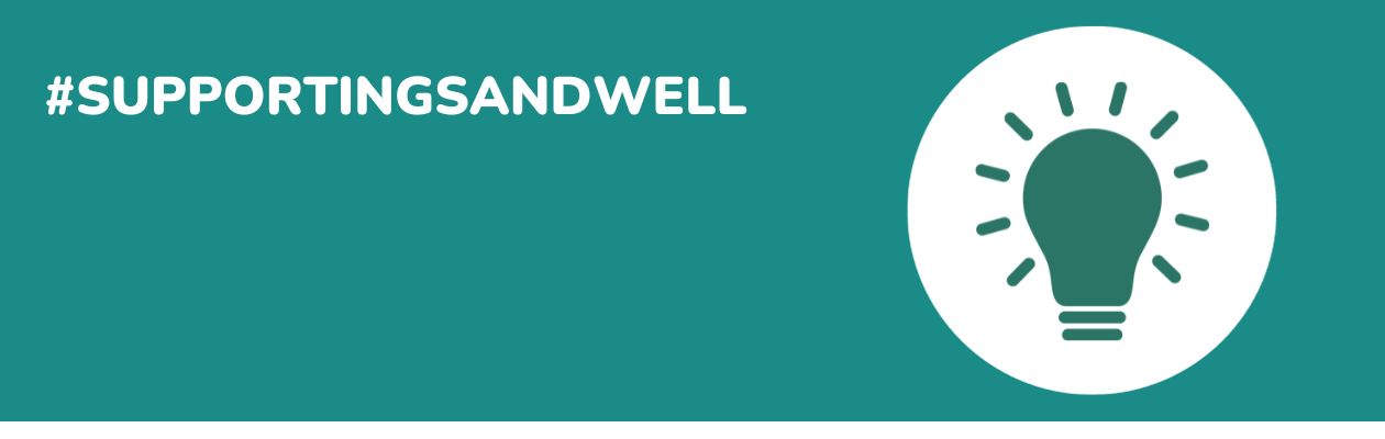 Image of a lightbulb on a green background with the text Supporting Sandwell