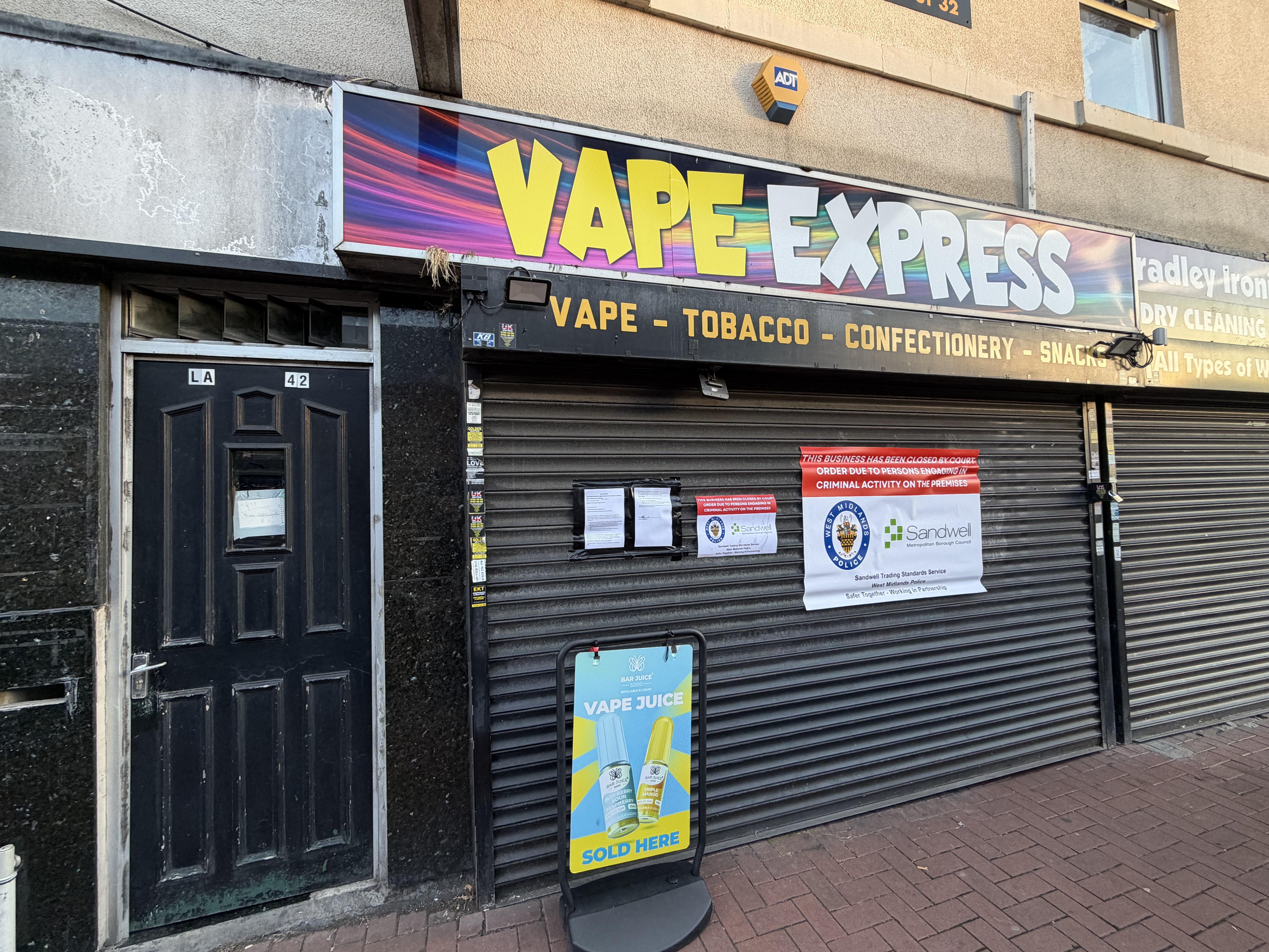 Cradley Heath shop closure