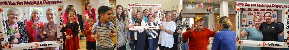 A banner of photos from Volunteers' Week 2025 in Sandwell