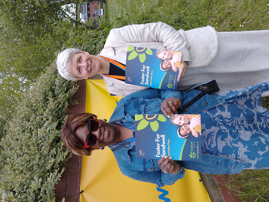 pic of (L-R) Caroline Murrain, Sandwell foster carer and Emma Taylor, Chief Executive of Sandwell Children’s Trust.