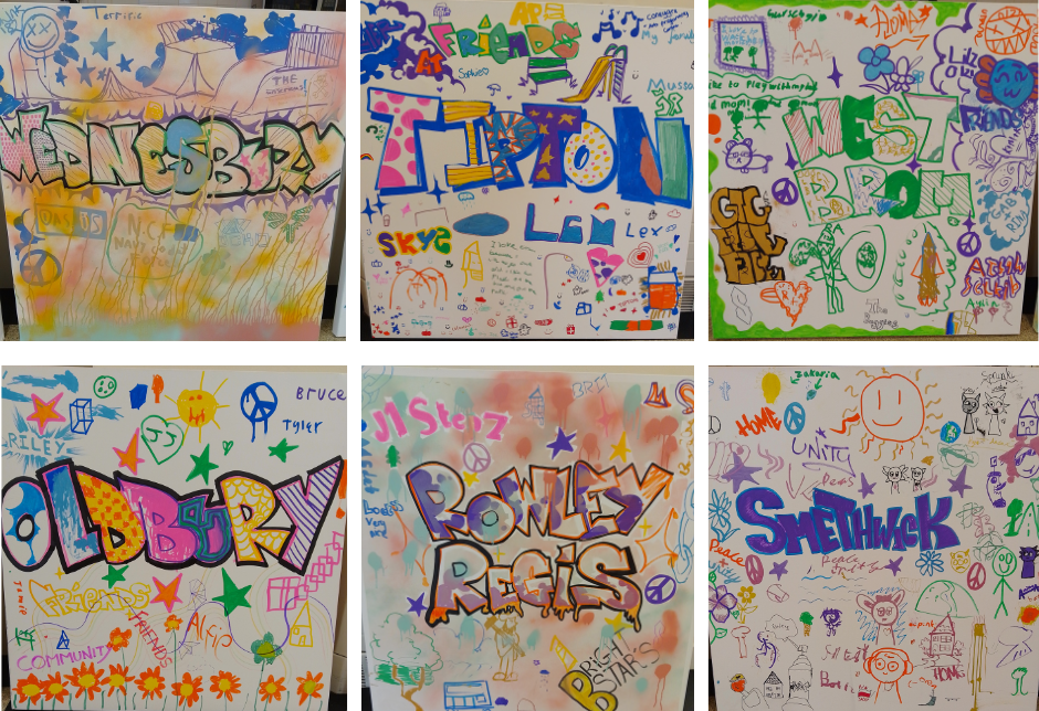 Young people's artwork created as part of the My Tomorrow campaign