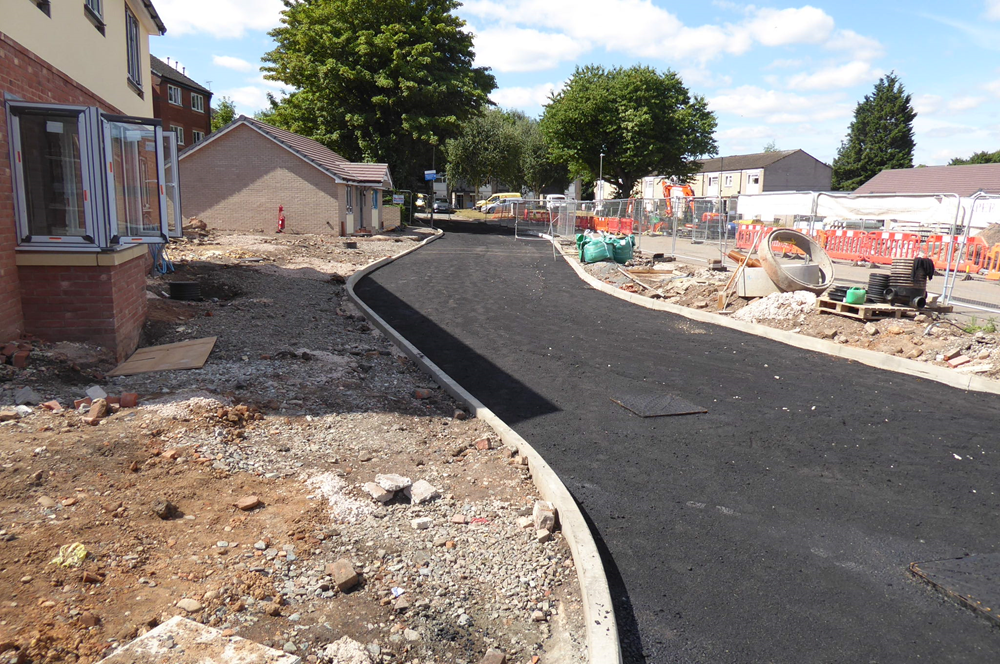Church hill street - the new road start to take shape