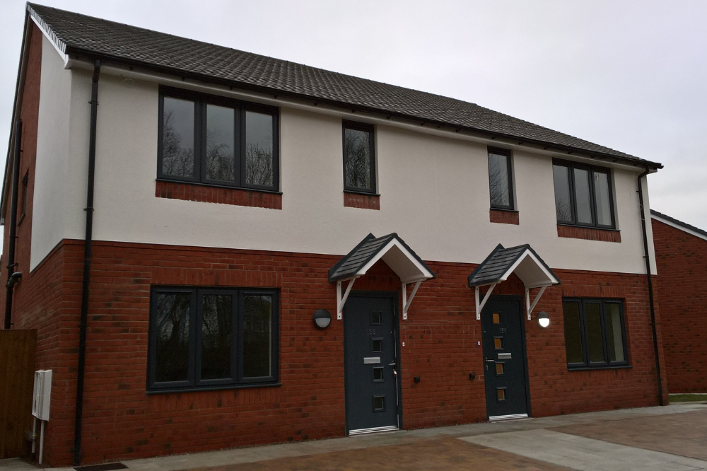 Albion road completed homes