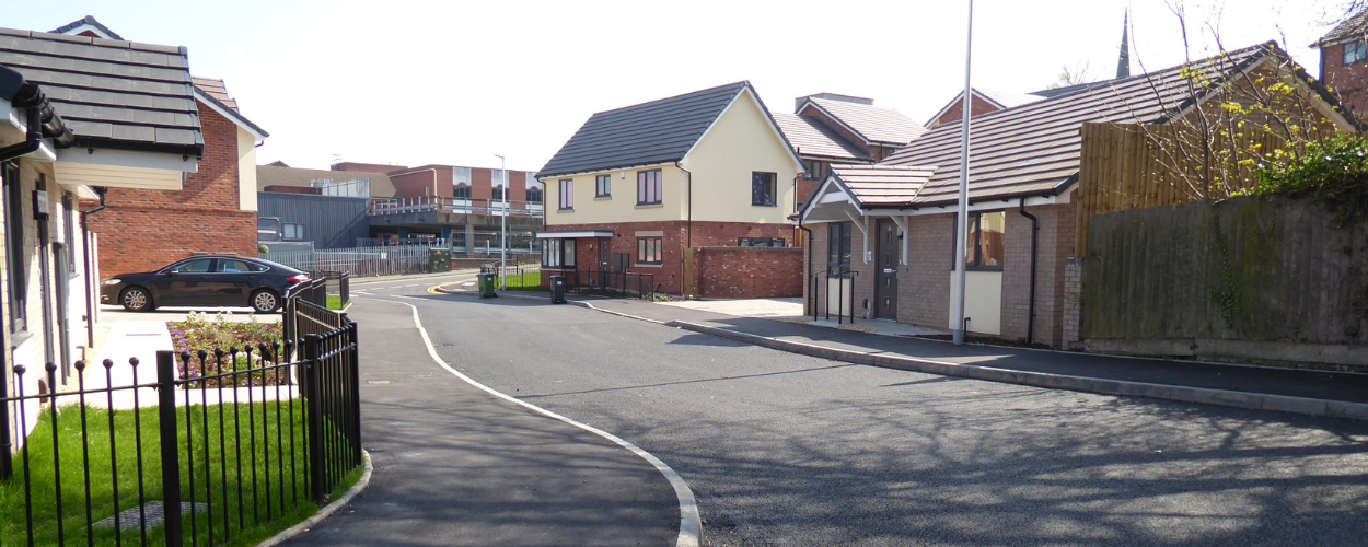 View of Lowry Close off Church Hill Street